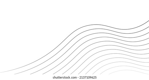 Elegant abstract background with line waves