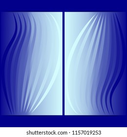 Elegant abstract background is linear pattern blue. Vector illustration, cards for design