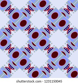 Elegant abstract background multicolor geometric pattern seamless.