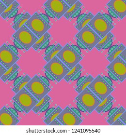 Elegant abstract background multicolor geometric pattern seamless.
