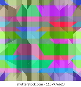 Elegant abstract background multicolor simple poligonal seamless.