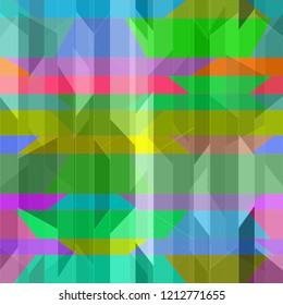 Elegant abstract background multicolor simple poligonal seamless.