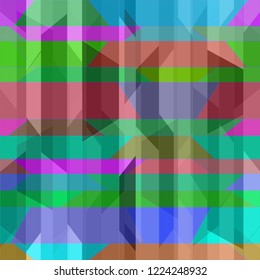 Elegant abstract background multicolor simple poligonal seamless.