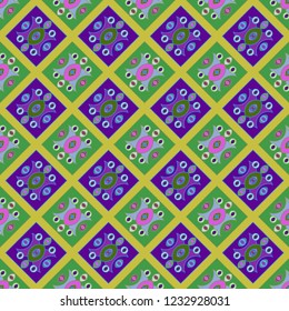 Elegant abstract background multicolored geometric pattern seamless.