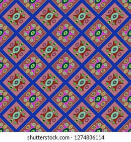Elegant abstract background multicolored geometric pattern seamless.