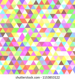 Elegant abstract background multicolored simple seamless triangle.