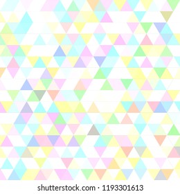 Elegant abstract background multicolored simple seamless triangle.