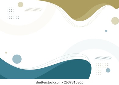Elegant abstract background with organic shapes and modern wave lines