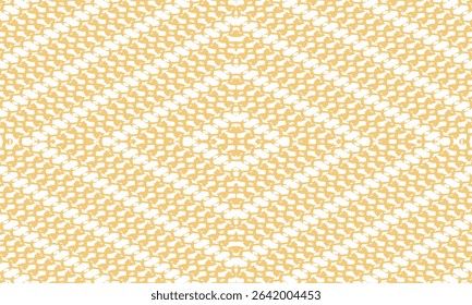 Elegant abstract background with seamless gold geometric pattern on white, inspired by Islamic or cultural motifs. Ideal for luxury digital and print projects.
