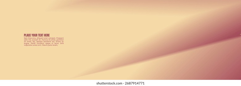 Elegante fondo abstracto con un suave gradiente en transición de beige cálido a marrón intenso, con una línea diagonal dinámica. Ideal para diseños modernos y superposiciones de texto.