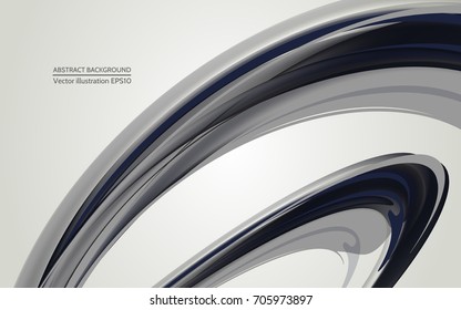 Elegant abstract background. Stylish black round elements for your design. Vector abstract graphic design