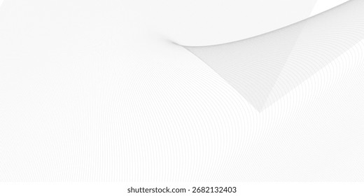 Fundo abstrato elegante com sutis linhas onduladas cinza claro em branco, criando um design limpo, moderno e minimalista. Perfeito para projetos tecnológicos, empresariais ou artísticos.
