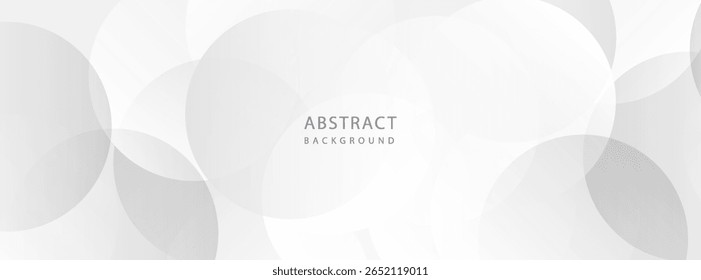 Elegante fondo abstracto con círculos blancos translúcidos y Gradientes sutiles.
