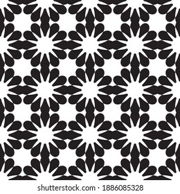 Elegant abstract background. Vector design art. Black monochrome pattern.