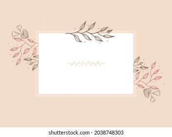 Elegant abstract background. Wedding invitation card template set with floral and gold watercolor decoration for save the date, greeting, poster, cover design, social media template and more