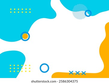 Elegant abstract blue background with fluid shapes in modern vector design  