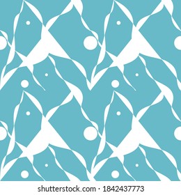 Elegant Abstract blue Seamless Pattern for wallpaper textile gift paper