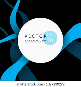 elegant abstract blue wave background,vector 