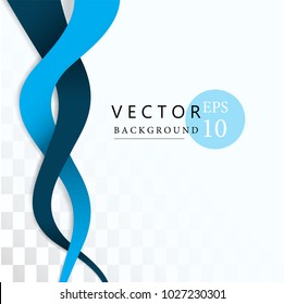 elegant abstract blue wave background,vector 