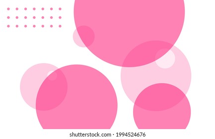 elegante burbuja abstracta redondea el fondo del vector rosa. formas redondeadas geométricas. plantilla para folletos, portadas de libros, volantes, cabeceras, banners