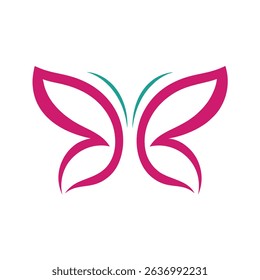 Elegant Abstract Butterfly Icon vector.