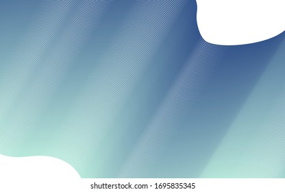 Elegant abstract classic blue color of the year 2020 and light green lines blend gradient vector art background.