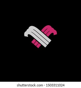 Elegant Abstract classy hand logo icon with line element for business, technology, start up and more brands.