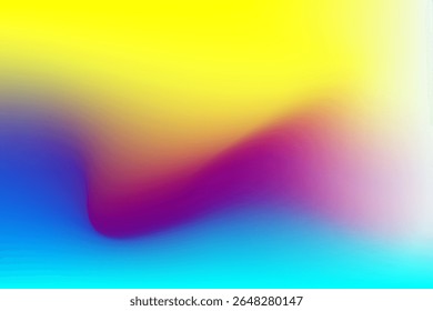 Elegant Abstract Colorful Gradient Background with Vibrant Yellow, Blue, and Purple Hues