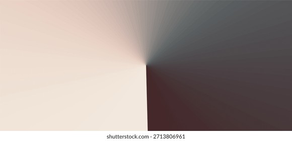 Elegante composición abstracta con un llamativo punto de convergencia central y suaves transiciones de color