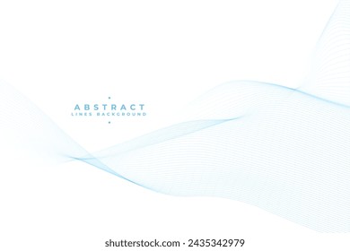 elegant and abstract curvy outline background for presentation vector