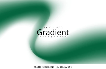 Elegantes, abstraktes Design mit einem tief smaragdgrünen, wirbelnden Farbverlauf-Übergang auf einfarbigem, weißem Hintergrund, perfekt für moderne digitale Präsentationen