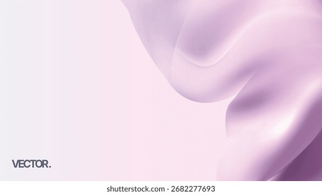 An Elegant Abstract Design Featuring a Soft Purple Flowing Background Ideal for Various Purposes
