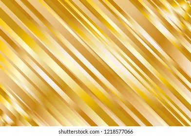 Elegant abstract diagonal golden background with lines. Shiny gradient pattern. Vector illustration