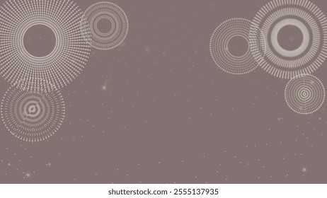 Elegant abstract dotted circles on a soft brown gradient background, creating a minimalist and modern design. Perfect for backgrounds, branding, posters, and digital art.