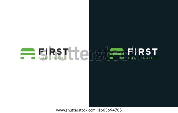 Elegant abstract\
First car finance logo. This logo icon incorporate with letter F\
and car in the creative\
way.
