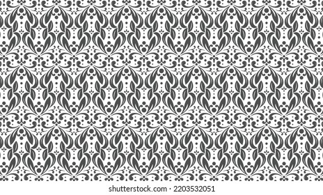 Elegant abstract floral shapes pattern for various design purposes. Vector in eps 10.