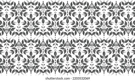 Elegant abstract floral shapes pattern for various design purposes. Vector in eps 10.