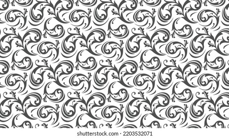 Elegant abstract floral shapes pattern for various design purposes. Vector in eps 10.