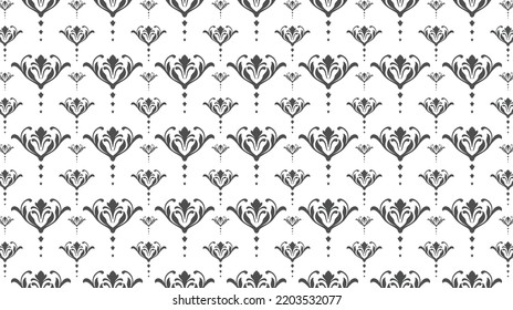 Elegant abstract floral shapes pattern for various design purposes. Vector in eps 10.