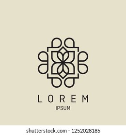 Elegant Abstract Flower logo Design