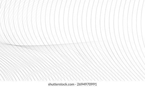 Elegant abstract flowing lines create a sophisticated modern background design with a sense of depth and subtle motion