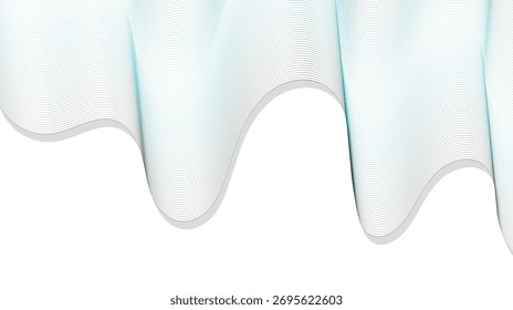 Elegant abstract flowing wave lines create a modern, sophisticated backdrop perfect for design projects and presentations