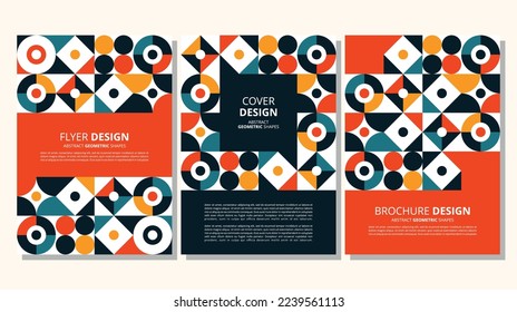 Elegant abstract geometric coer design for various design purposes. Vector in eps 10.