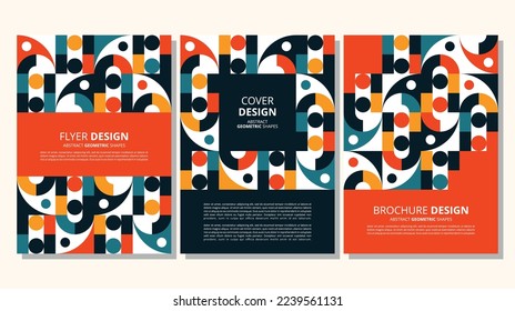 Elegant abstract geometric coer design for various design purposes. Vector in eps 10.