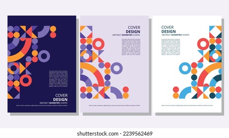 Elegant abstract geometric cover design for various design purposes. Vector in eps 10.