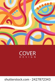 Elegant abstract geometric cover design for various design purposes.