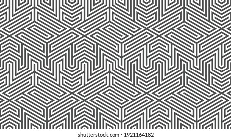 Elegantes abstraktes geometrisches Muster für verschiedene Designzwecke. Vektorgrafik in eps10.