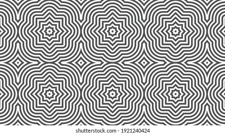 Elegantes abstraktes geometrisches Muster für verschiedene Designzwecke. Vektorgrafik in eps10.