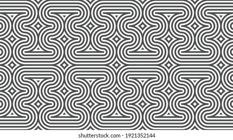 Elegantes abstraktes geometrisches Muster für verschiedene Designzwecke. Vektorgrafik in eps10.