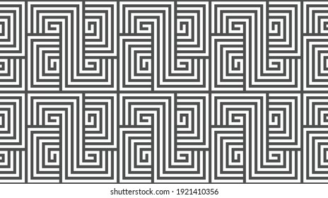Elegantes abstraktes geometrisches Muster für verschiedene Designzwecke. Vektorgrafik in eps10.
